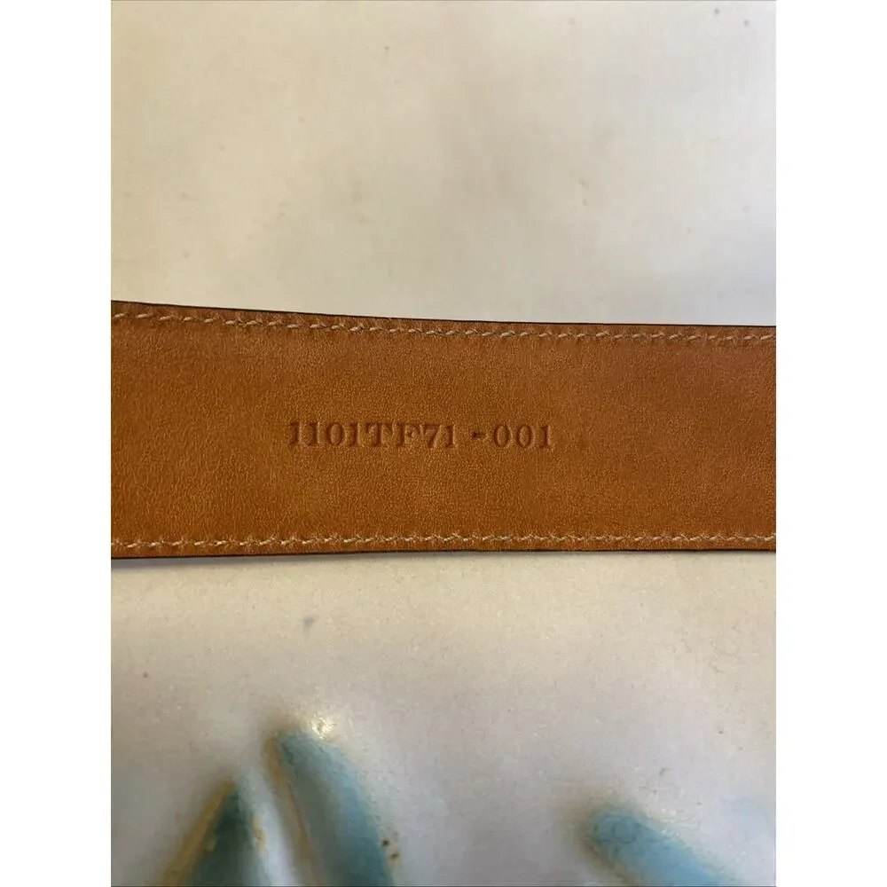 MENS Trafalgar Hand polished Cortina Leather Black Dress Goldtone Belt Size 42